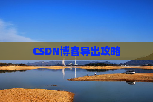 CSDN博客导出攻略